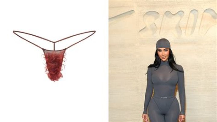 Kim Kardashian Stuns In Tight Skin-Toned Bodysuit & Strappy Pumps In New SKIMS Ad