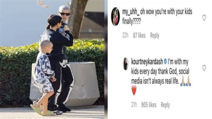 Kourtney Kardashian Slams Hater Criticizing Her For ‘Finally’ Spending Time With Her Kids