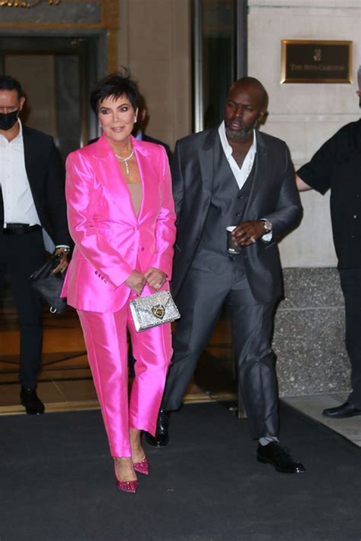 Kris Jenner Wears Pink Suit In NYC With Corey Gamble: Photos – Hollywood Life