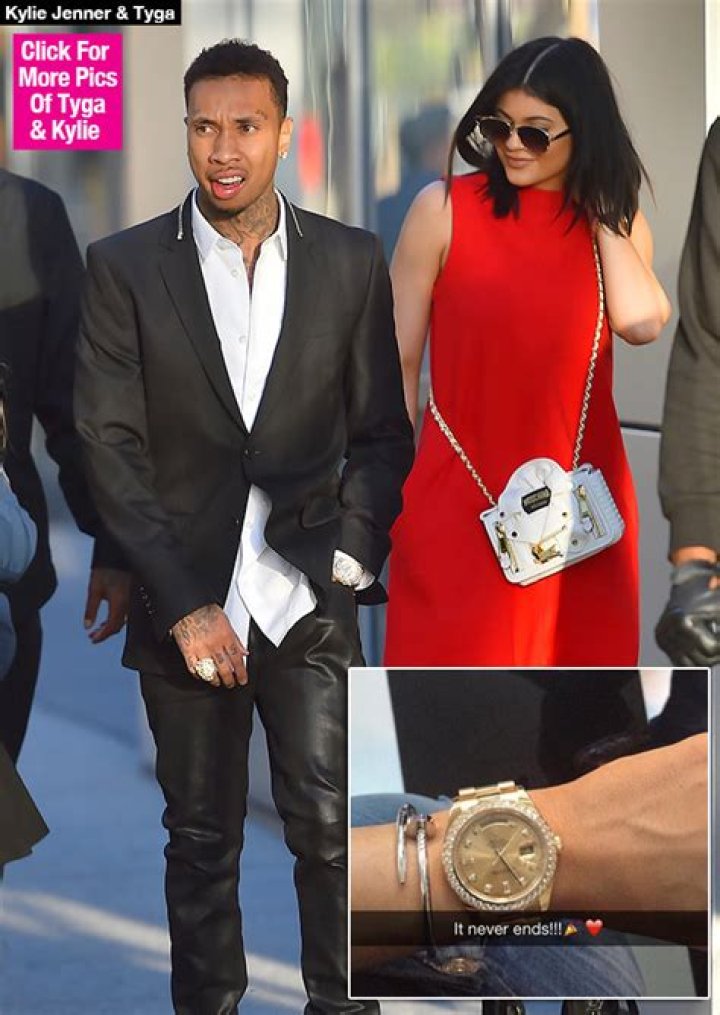 Kylie Jenner’s New 50K Gold Watch — Did Tyga Buy For Her Graduation?