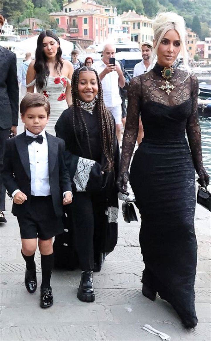 Kylie Jenner Wears Black D&G Dress In Italy Before Kourtney Kardashian’s Wedding
