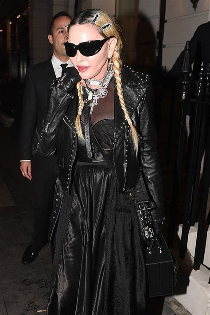 Madonna In Low Cut Dress For Family Game Night: Photos – Hollywood Life