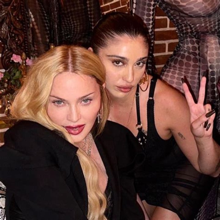 Madonna’s Daughter Lourdes Rocks Devil-Inspired Corset Dress On NYFW Runway