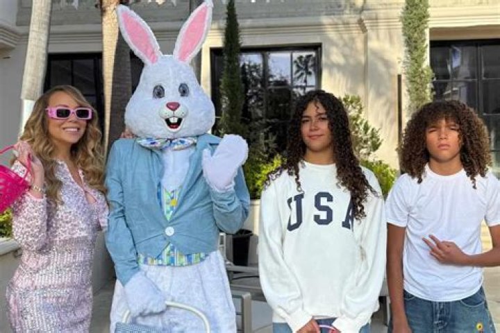 Mariah Carey & Daughter Monroe, 10, Get A Surprise Visit From The Easter Bunny: Watch