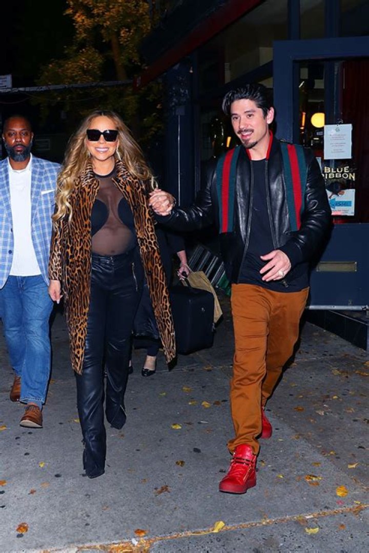 Mariah Carey’s Sheer Bodysuit & Leather Pants With Bryan Tanaka: Photo – Hollywood Life