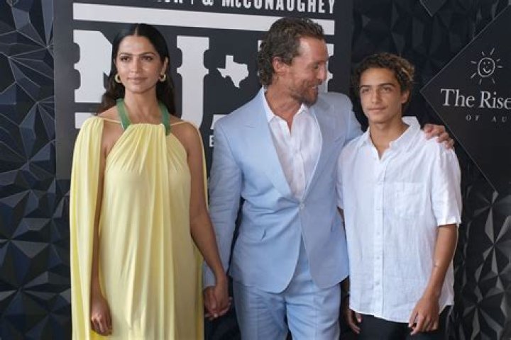 Matthew McConaughey Bonds With Son Livingston, 10, On A Hike: Photo