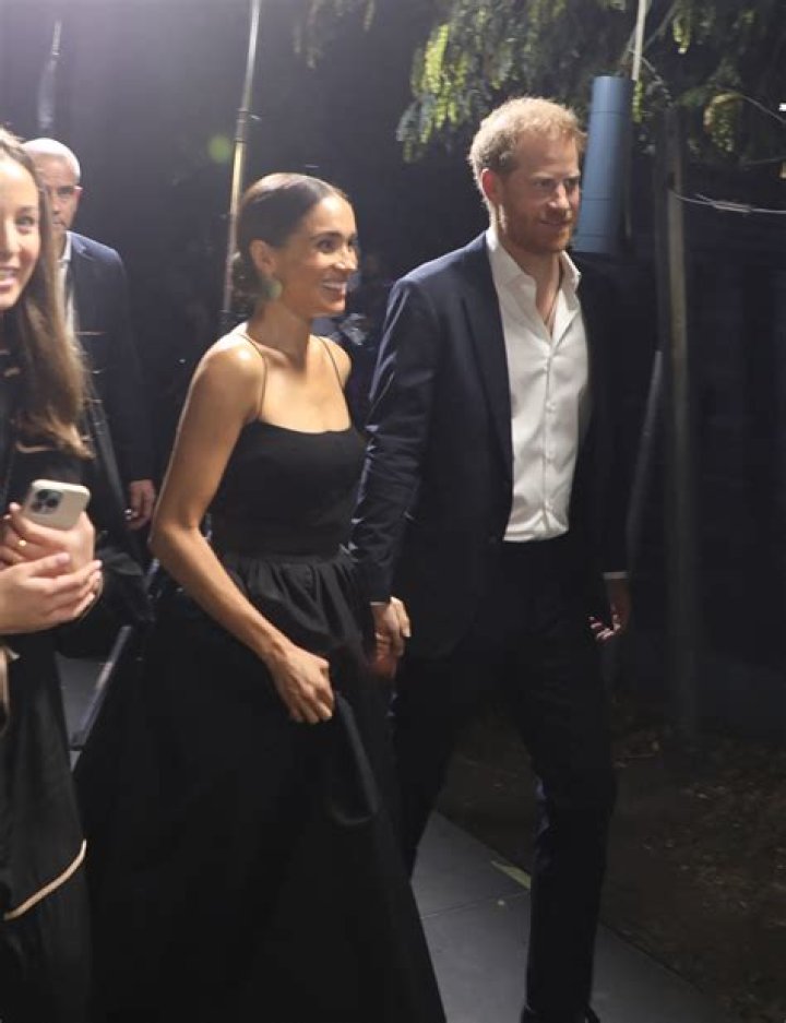 Meghan Markle Stuns in Black Ballgown at ‘Bob Marley: One Love’ Premiere With Prince Harry