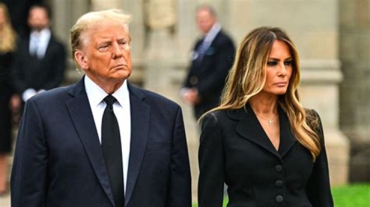Melania Trump Ignores Donald As He Tries To Grab Her Hand After They Touch Down In The U.K.