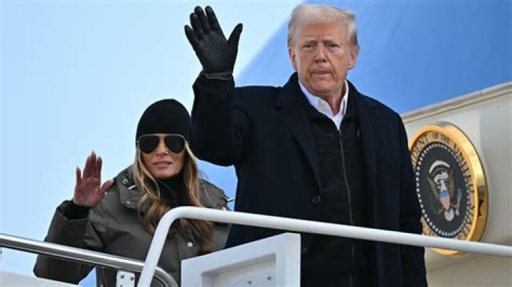 Melania Trump Repeatedly Pulls Her Hand Away From Donald As They Step Off Air Force One — Watch