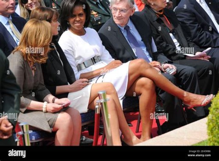 Michelle Obama Shows Off Toned Arms in Sleeveless Dress At National Portrait Gallery Event