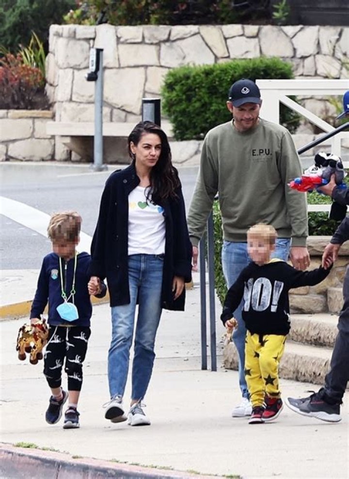 Mila Kunis & Ashton Kutcher Treat Their Kids To Family Fun In Santa Barbara: Photos