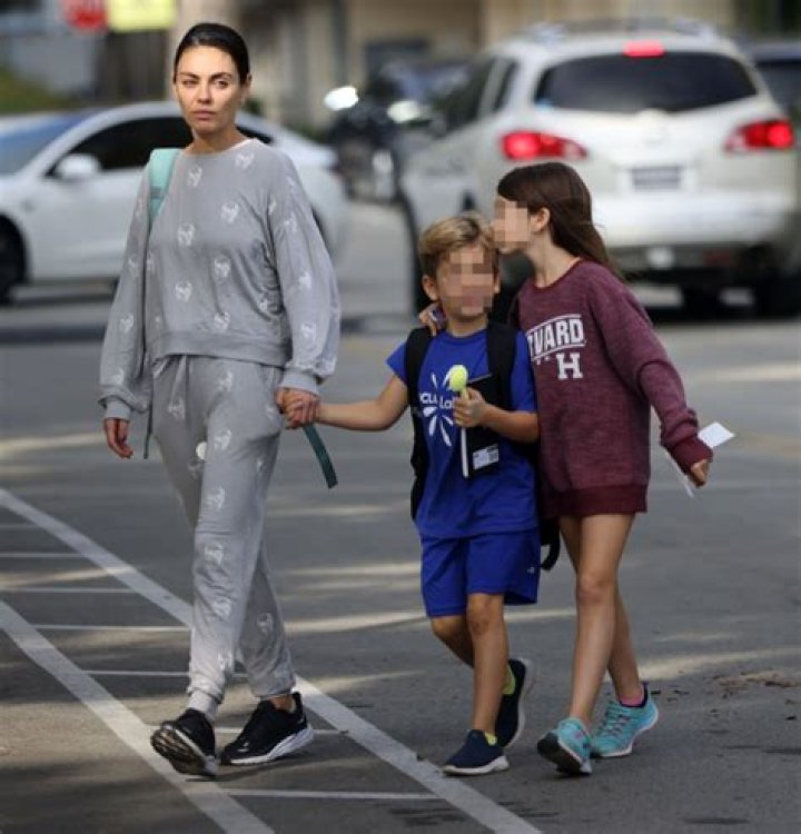 Mila Kunis’ Daughter Wyatt Puts Arm Around Son Dmitri: Photos – Hollywood Life