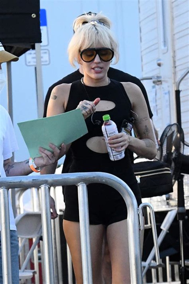 Miley Cyrus Rocks Mini Black Romper With Short Shorts For Miami NYE Show Rehearsal – Photos