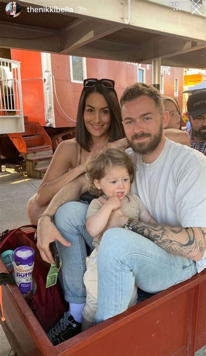Nikki Bella Shares Sweet New Pic Of Baby Matteo In The Arms Of Artem Chigvintsev: ‘My Boys’