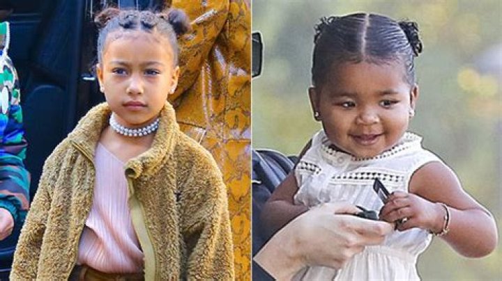 North West, 6, & True Thompson, 1, Twin In Adorable Sunglasses For Breakfast Playdate 