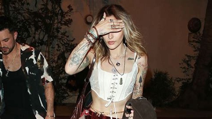 Paris Jackson Wears Cropped White Corset Top As She Attends Grammy Party: Photos