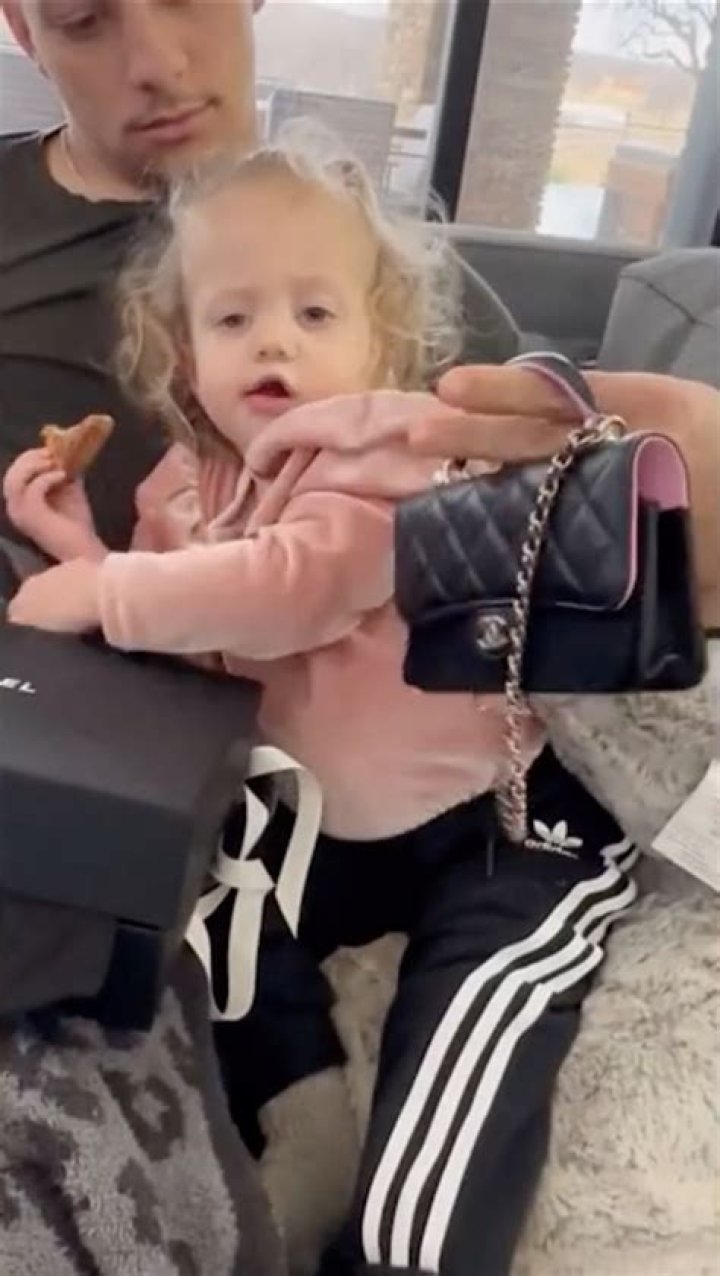 Patrick & Brittany Mahomes Gift Daughter Sterling Chanel Purse – Hollywood Life