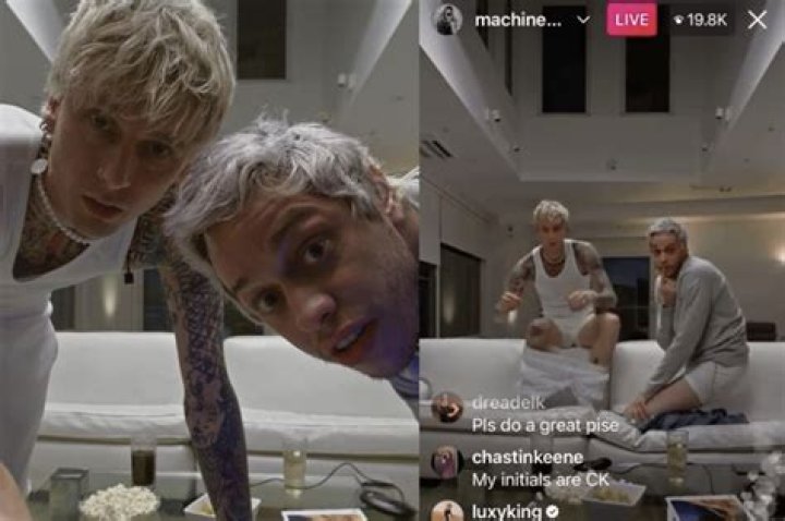 Pete Davidson & Machine Gun Kelly Hug Outside Of NYC Hotel After Disturbing Message