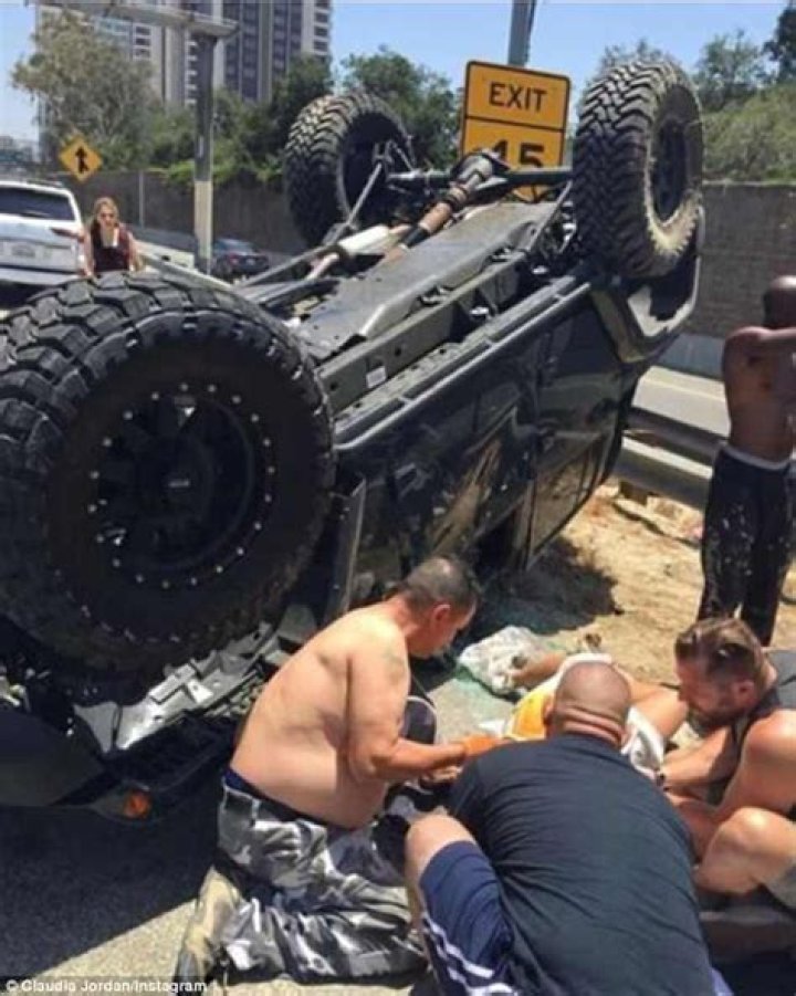 Photos Of Her Flipped Jeep, Suffered Cracked Skull – Hollywood Life