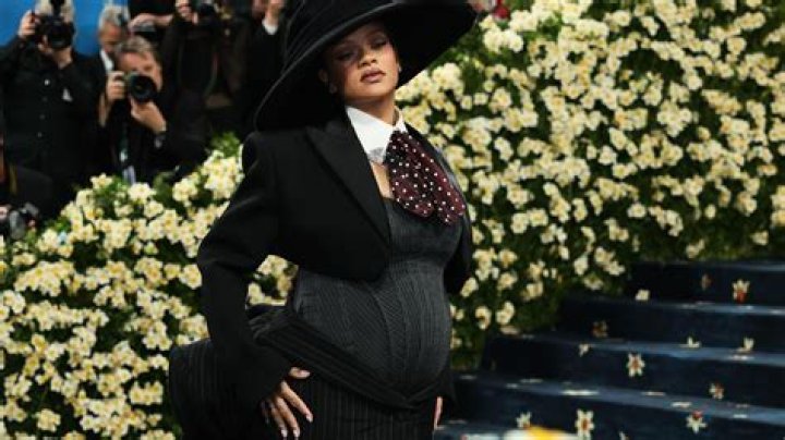 Pregnant Rihanna Channels Karl Lagerfeld In Vintage Chanel Ahead Of Met Gala: Photos