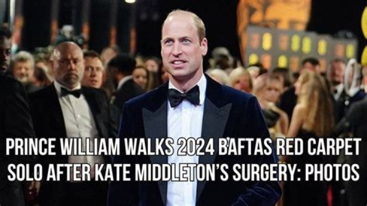 Prince William Walks 2024 BAFTAs Red Carpet Solo After Kate Middleton’s Surgery: Photos