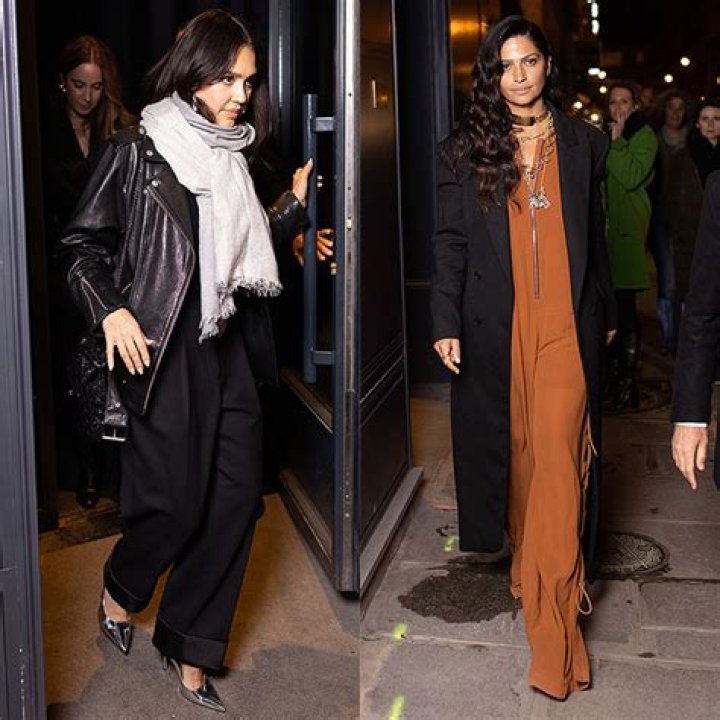 Priyanka Chopra & Nick Jonas Hold Hands At Dinner In Paris With Jessica Alba & Camila Alves McConaughey