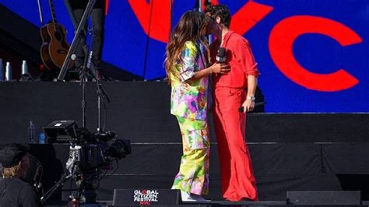 Priyanka Chopra & Nick Jonas Kiss On Stage At Global Citizen Concert in NYC: Photos