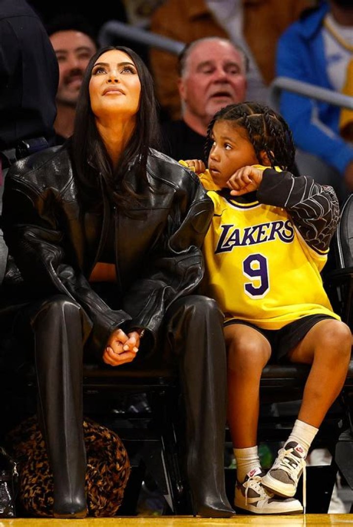 Proud Mom Kim Kardashian Cheers North West On At Her Basketball Game With Son Saint, 7