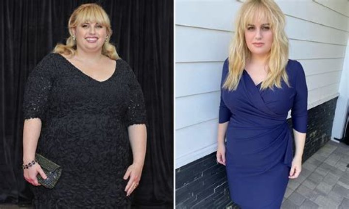 Rebel Wilson Stuns In Navy Blue Dress As She Shows Off Incredible 40 Lb. Weight Loss