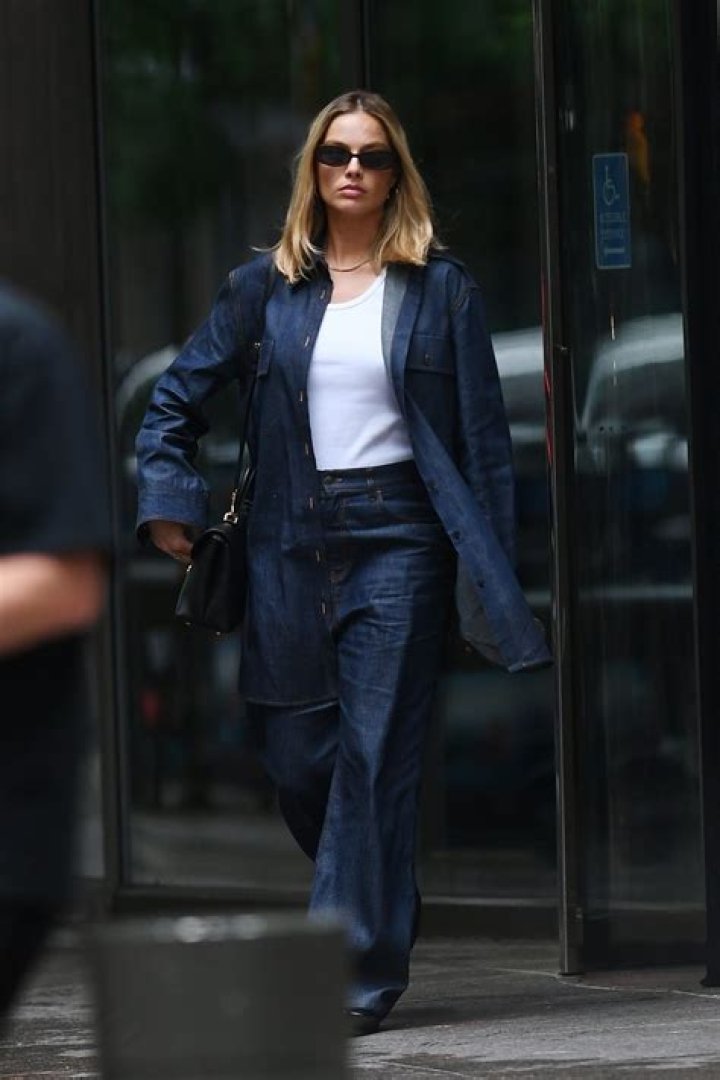 Replicate Margot Robbie’s Chic Style With a Similar Neutral Blazer She Wore