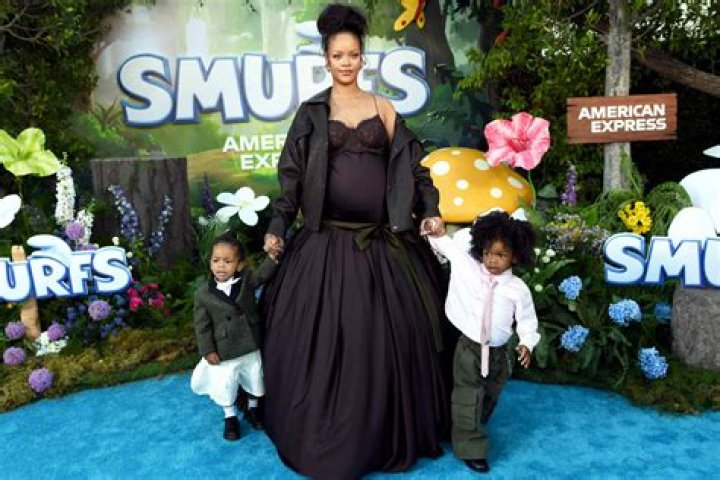 Rihanna Changes Into Crop Top & Cradles Bare Baby Bump With A$AP Rocky After Oscars Performance