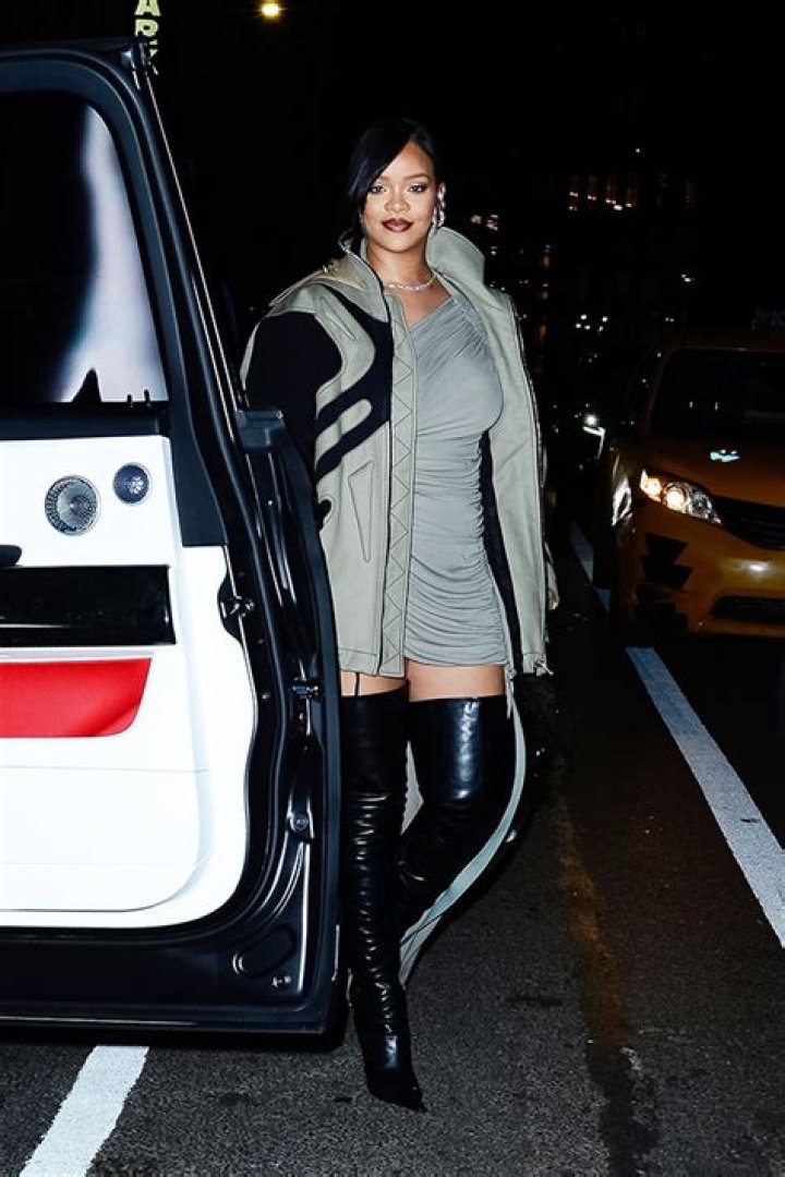 Rihanna Rocks Thigh-High Boots & Mini Getting Cozy With A$AP Rocky At Afterparty: Photo
