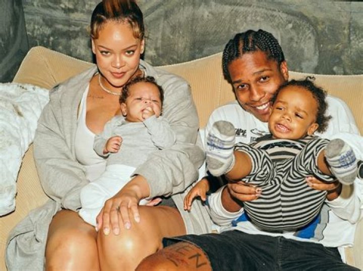 Rihanna Shows Off Baby Bump In Striped Crop Top & Jeans As She Holds Hands With A$AP Rocky: Photos