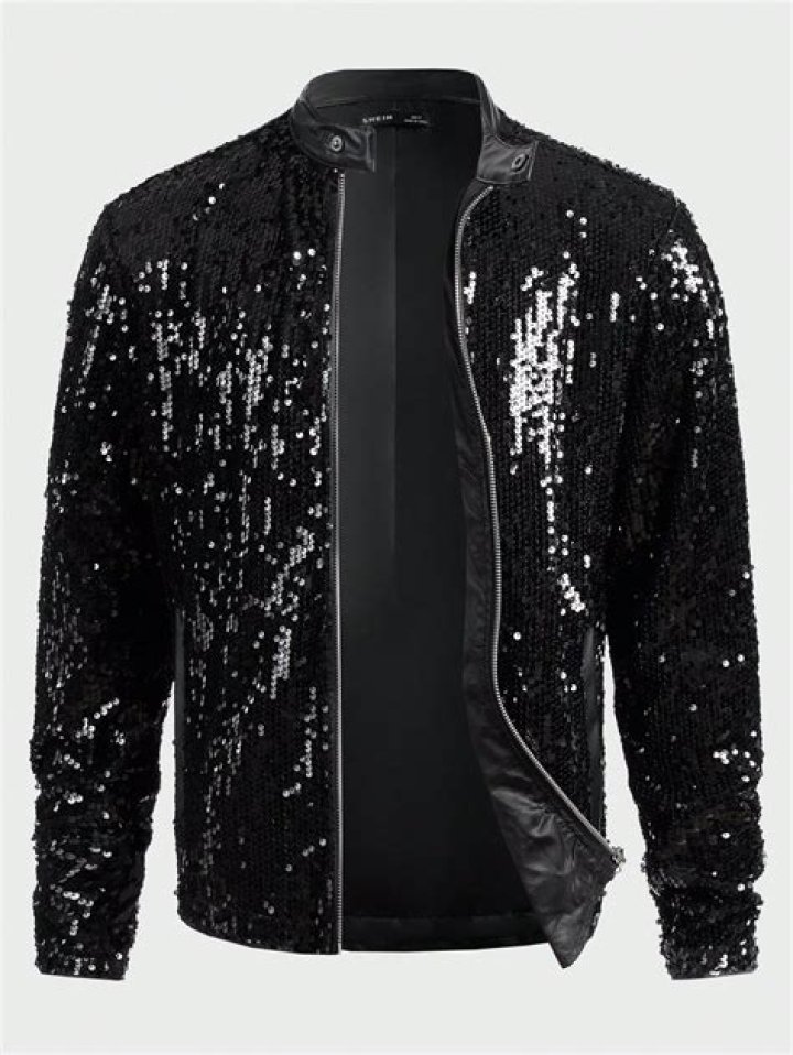 Rocks No Shirt & Sequined Jacket – Hollywood Life
