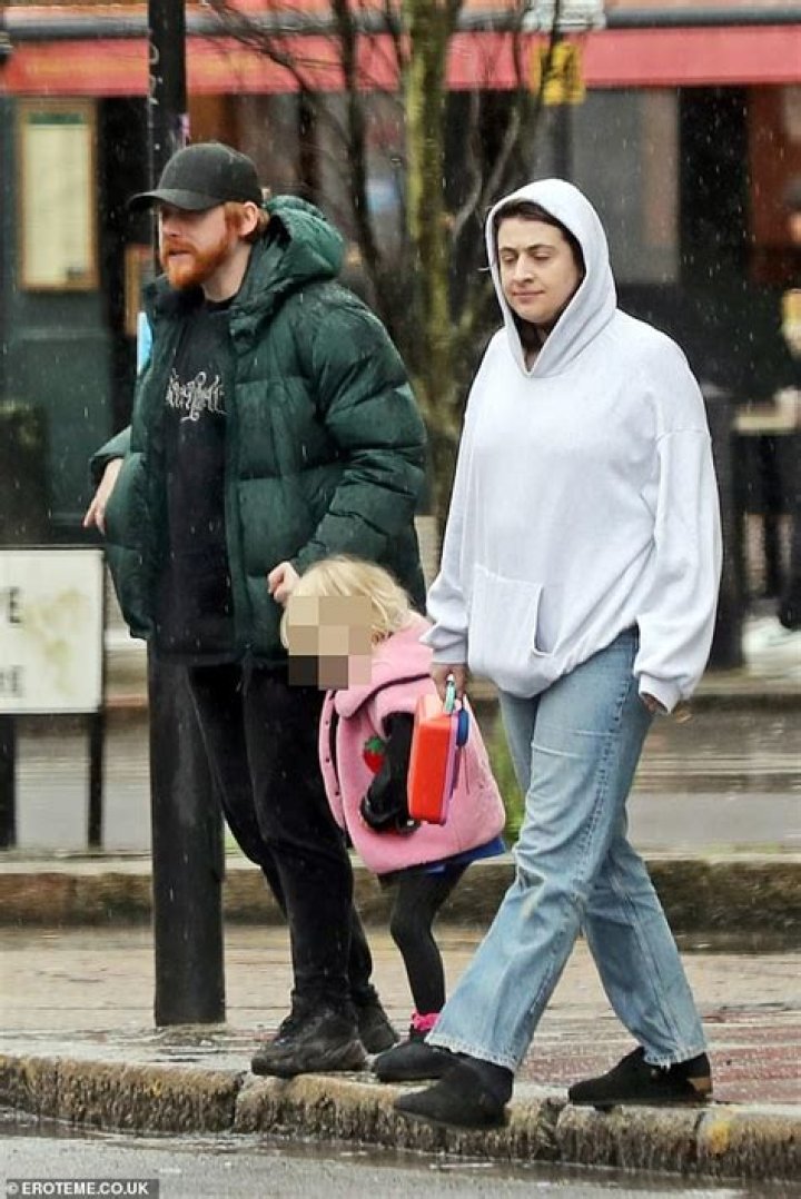 Rupert Grint & GF Georgia Groome Step Out With Their Daughter, 2 Mos, During Rare Outing