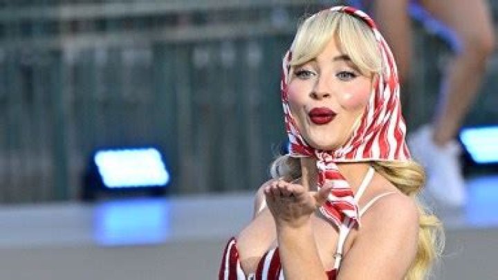 Sabrina Carpenter Walks the Vogue World: Paris Runway in Beautiful Red-and-White Striped Dress: See Photos