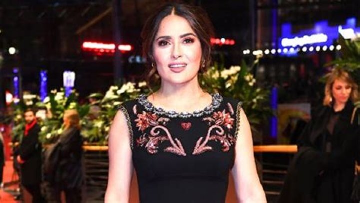 Salma Hayek Debuts New Chest Tattoos While Posing For Pic In Nothing But A Bra & Robe