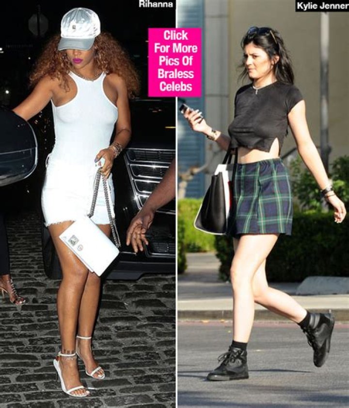 See Kylie Jenner & More Hot Celebs Without Bras – Hollywood Life
