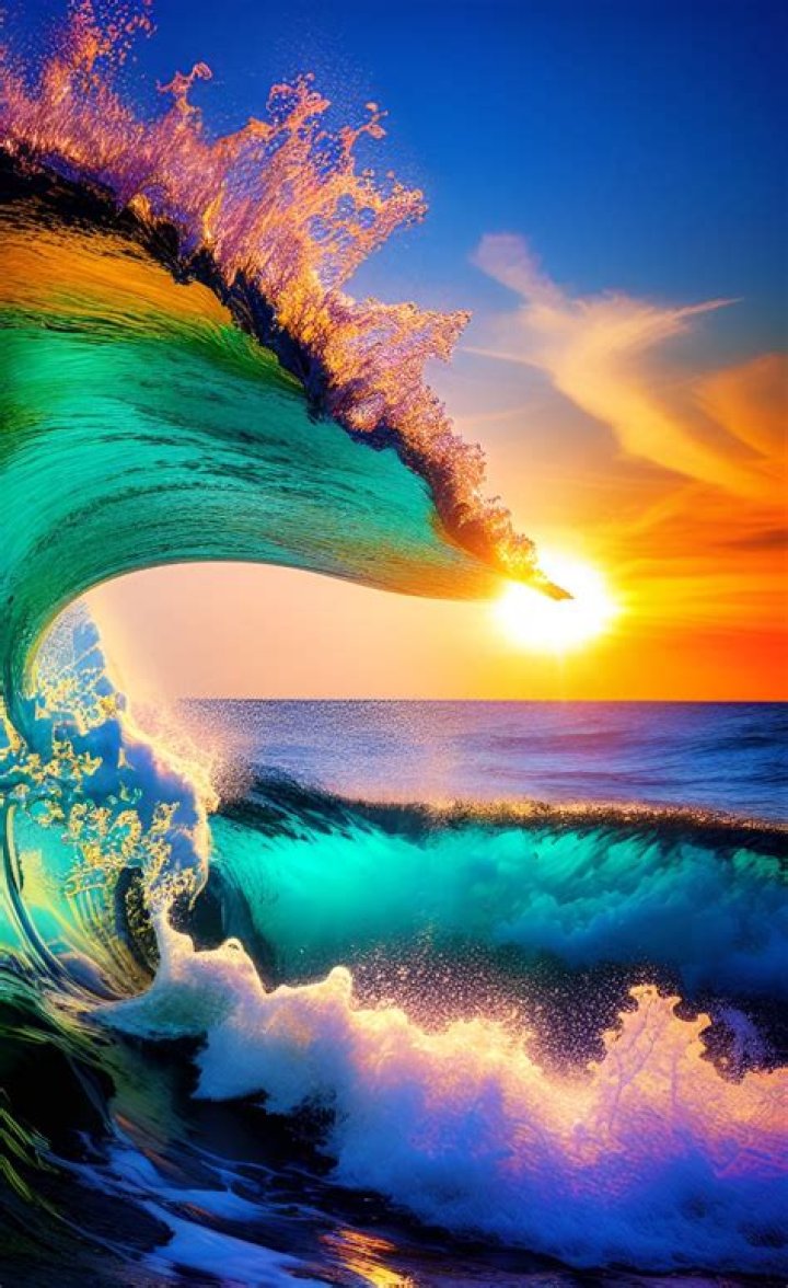 See Photo Of Colorful Waves – Hollywood Life