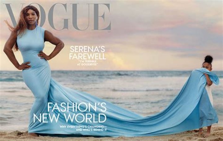 Serena Williams’ Blue Dress On ‘Vogue’ Cover: Photos – Hollywood Life
