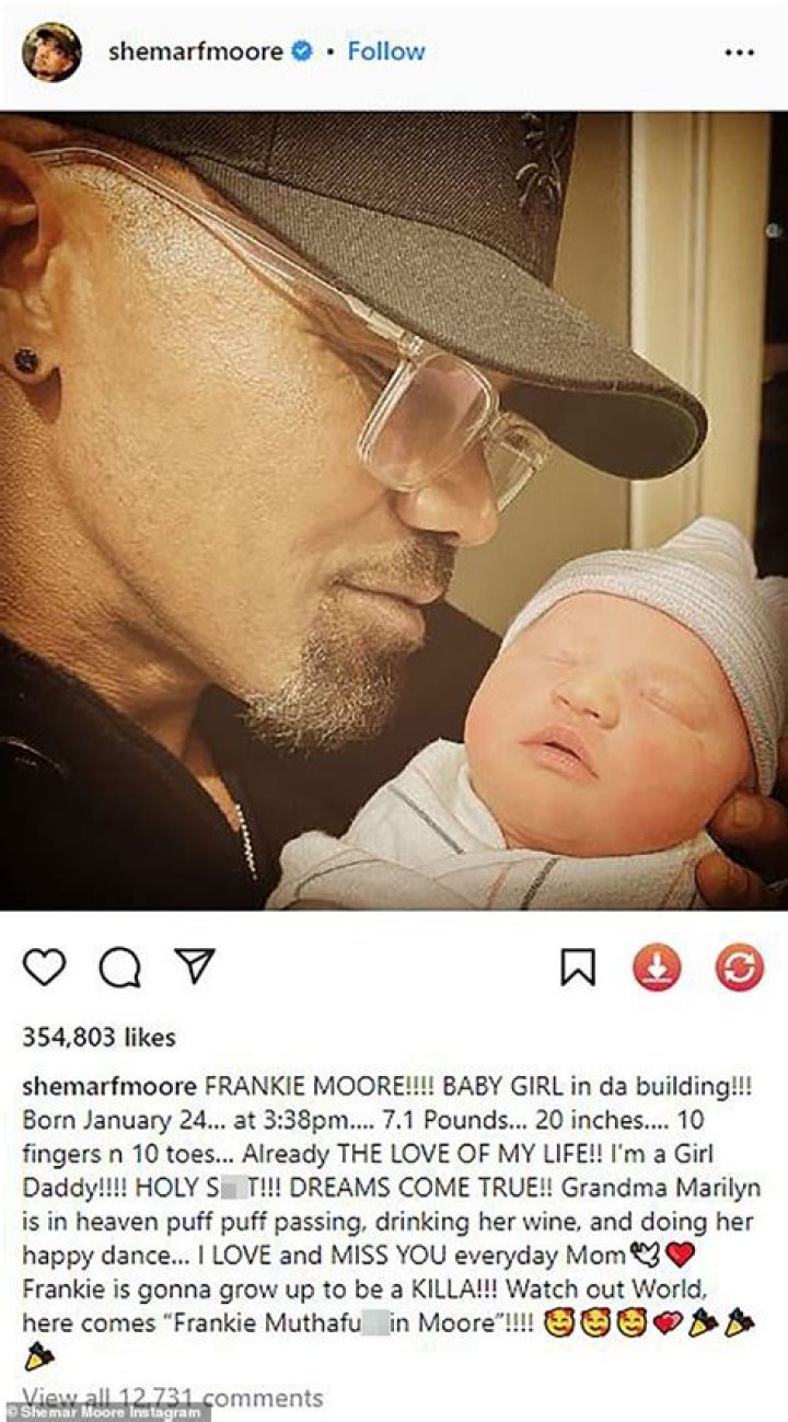 Shemar Moore Shares First Look At New Baby Frankie: Photo – Hollywood Life