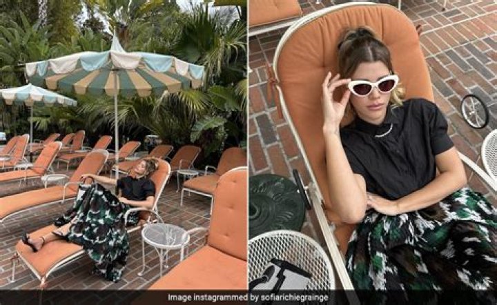 Sofia Richie Reads Poolside In Black, String Bikini With Big Smile On Her Face: See Pic