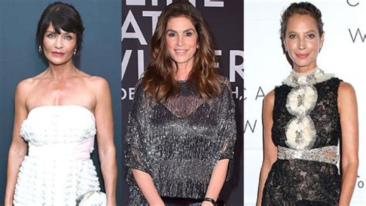 Supermodels Helena Christensen, Cindy Crawford & Christy Turlington Reunite For Holiday Party