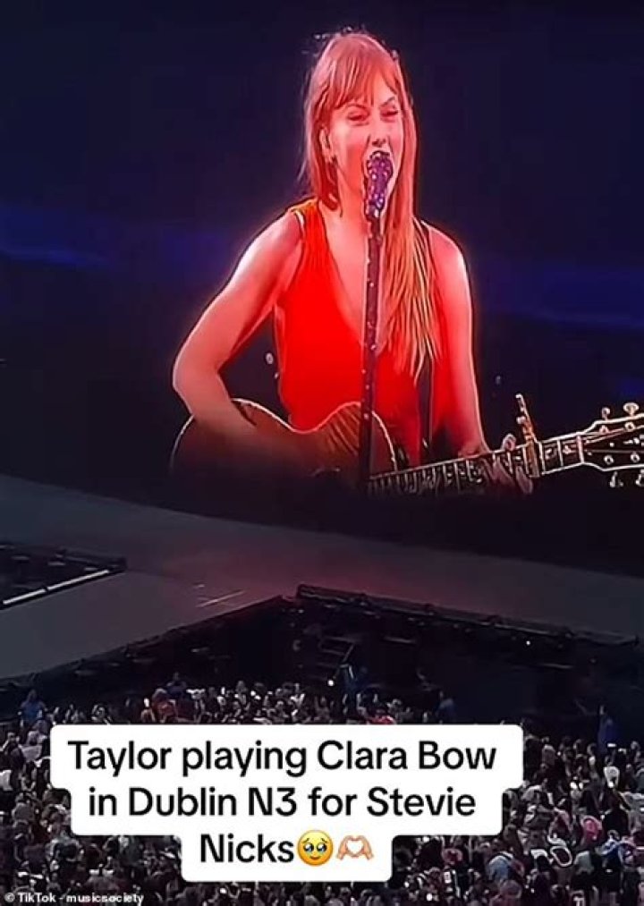 Taylor Swift Dedicates ‘Clara Bow’ Debut Performance to ‘Hero’ Stevie Nicks at Dublin ‘Eras Tour’ Show: Watch