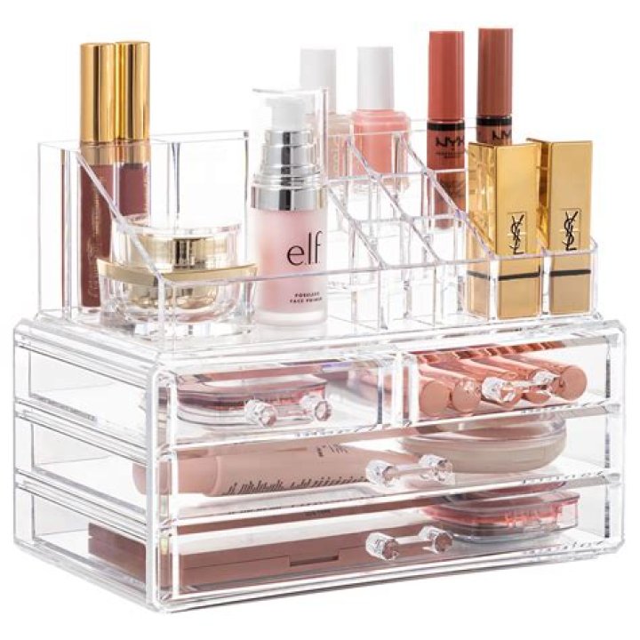 This Acrylic Makeup Organizer Will Help You Tidy Up In The New Year & Is Under $30