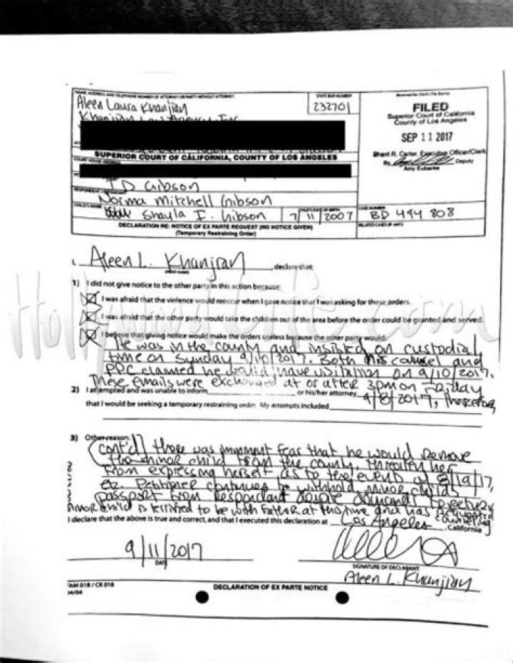 Tyrese Gibson Court Documents — SEE PICS