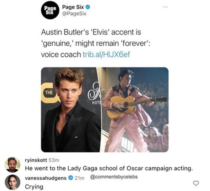 Vanessa Hudgens Laughs At Jokes About Ex Austin Butler’s Elvis Accent: ‘Crying’