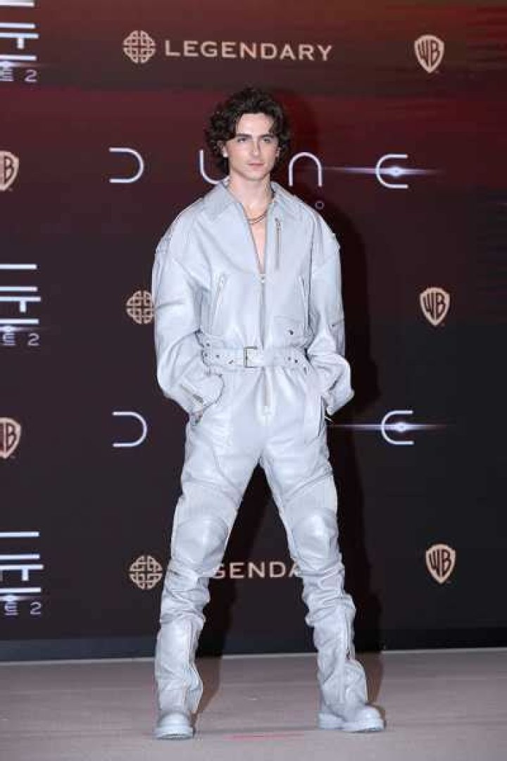 Zendaya & Timothee Chalamet Match in Leather Jumpsuits at ‘Dune: Part Two’ Event in South Korea